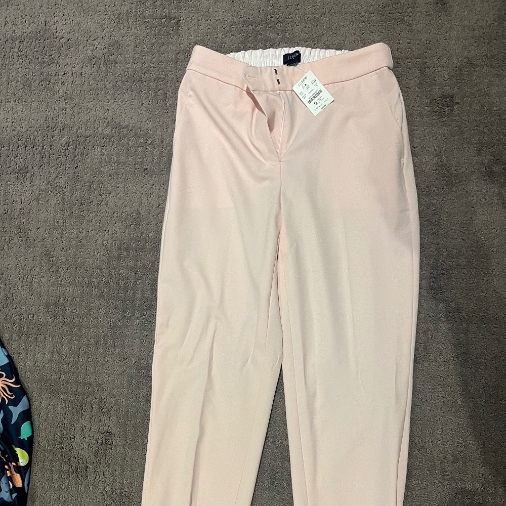 J Crew Pink Cropped Pants